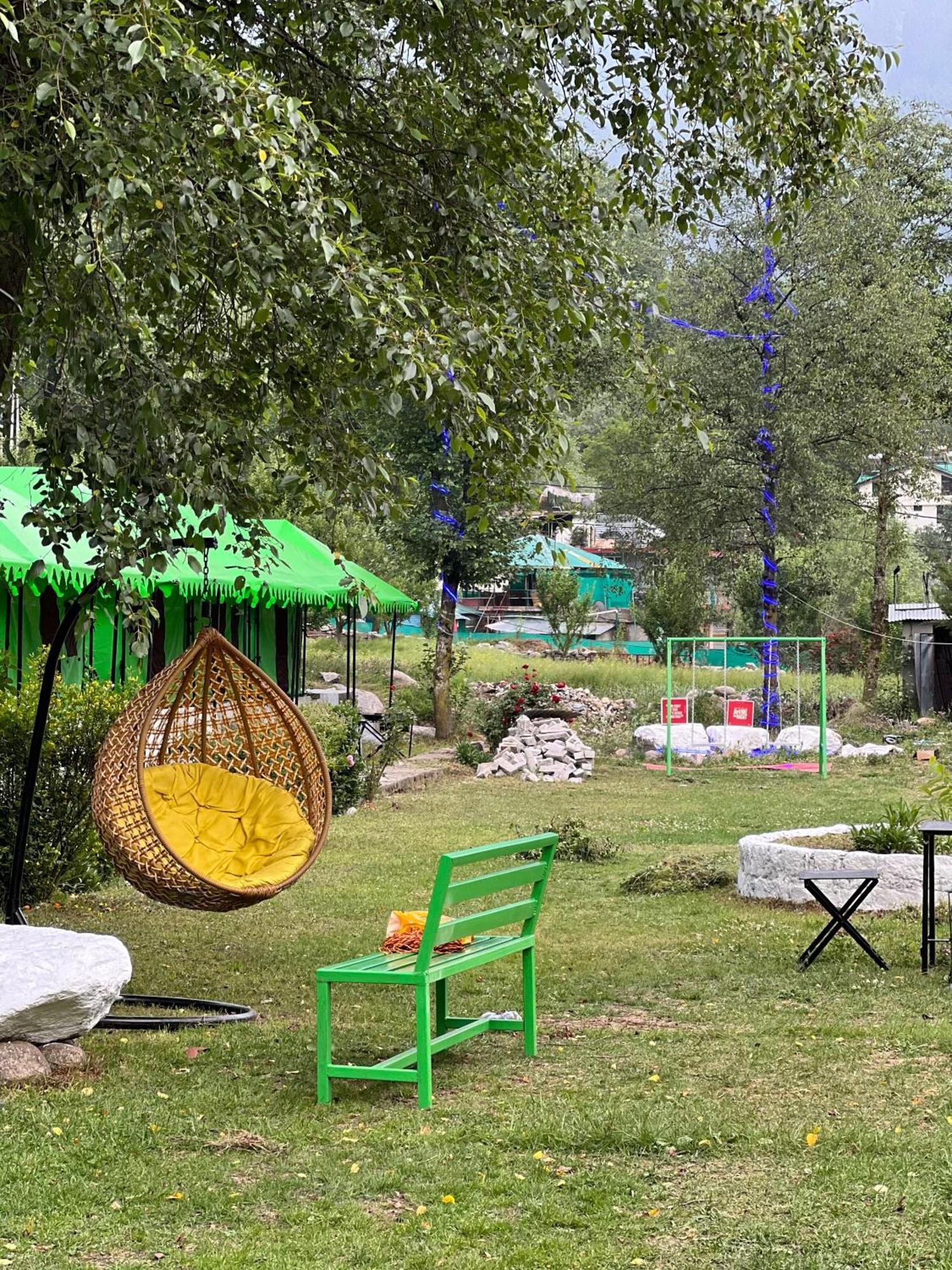 Himalayan Riverside Swiss Cottage Tents, Manali Exteriér fotografie