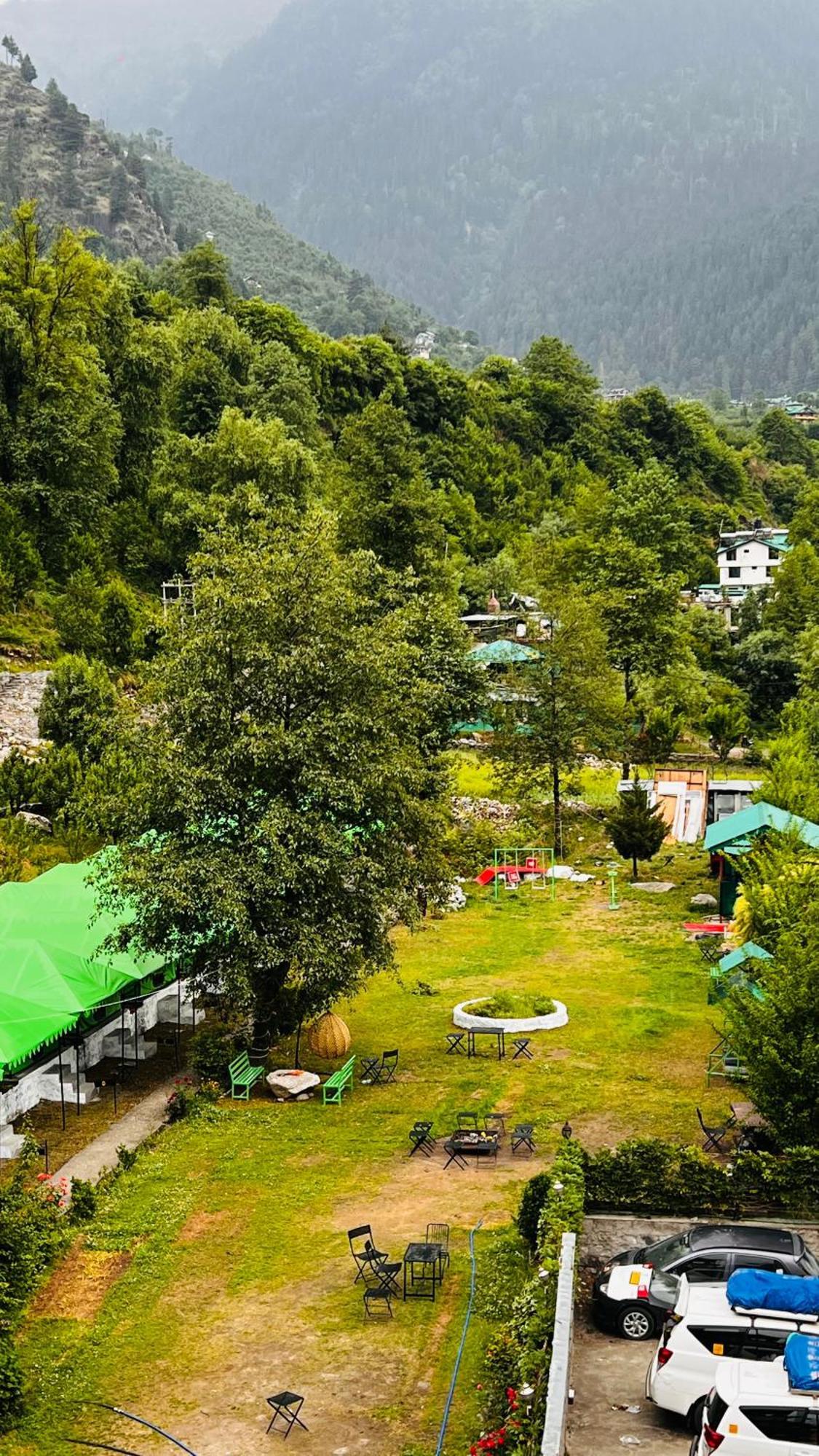 Himalayan Riverside Swiss Cottage Tents, Manali Exteriér fotografie